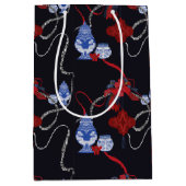 Chinoiserie Zebra & Ribbon Medium Cadeauzakje (Voorkant)