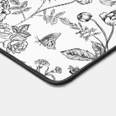  Chinoiserie zwart bloemenpatroon Bureaumat (Hoek)