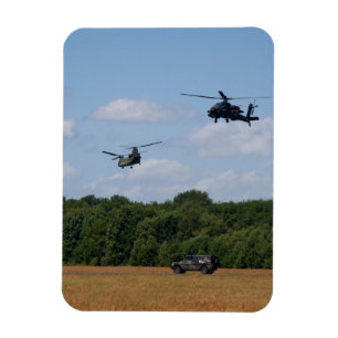 Chinook, Apache, Jeep magnet Magneet