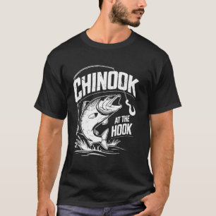 Chinook bij de Hook Zalm Vissen T-shirt