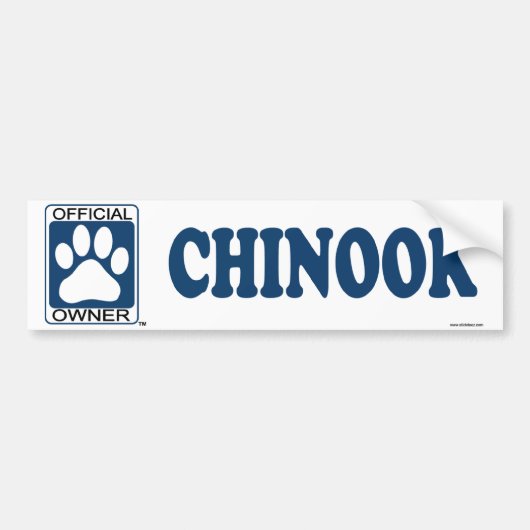 Chinook Blue Bumpersticker (Voorkant)