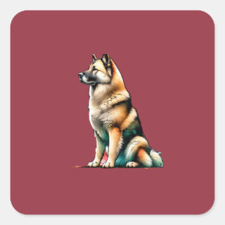 Chinook Dog Vierkante Sticker