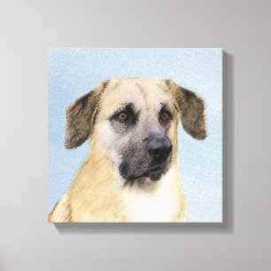 Chinook (Dropped Ears) schilderen - Oorspronkelijk Canvas Afdruk