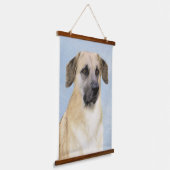 Chinook (Dropped Ears) schilderen - Oorspronkelijk Hangend Wandkleed (Gebogen)