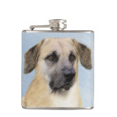 Chinook (Dropped Ears) schilderen - Oorspronkelijk Heupfles (Voorkant)