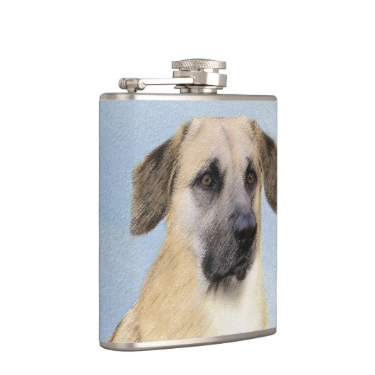 Chinook (Dropped Ears) schilderen - Oorspronkelijk Heupfles (Rechts)