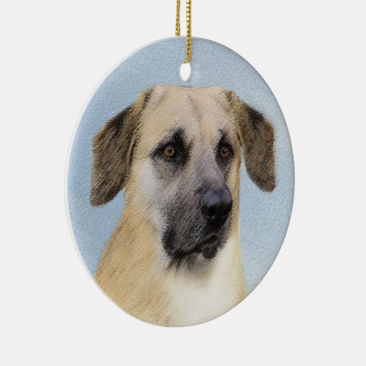 Chinook (Dropped Ears) schilderen - Oorspronkelijk Keramisch Ornament (Rechts)