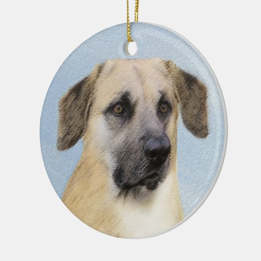 Chinook (Dropped Ears) schilderen - Oorspronkelijk Keramisch Ornament (Links)