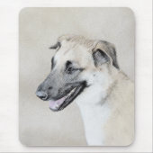 Chinook (Dropped Ears) schilderen - Oorspronkelijk Muismat (Voorkant)