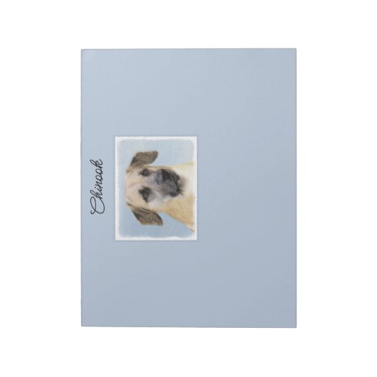 Chinook (Dropped Ears) schilderen - Oorspronkelijk Notitieblok (Linkerzijde)