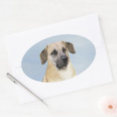 Chinook (Dropped Ears) schilderen - Oorspronkelijk Ovale Sticker (Envelop)