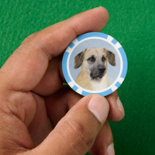 Chinook (Dropped Ears) schilderen - Oorspronkelijk Poker Chips