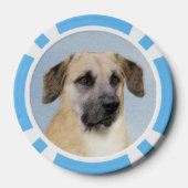 Chinook (Dropped Ears) schilderen - Oorspronkelijk Poker Chips (Achterkant)