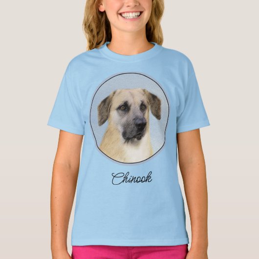 Chinook (Dropped Ears) schilderen - Oorspronkelijk T-shirt (Voorkant)