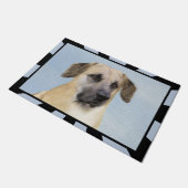 Chinook (Dropped Ears) schilderen - Originele Dog  Deurmat (Schuin)