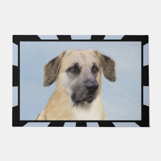 Chinook (Dropped Ears) schilderen - Originele Dog  Deurmat (Voorkant)