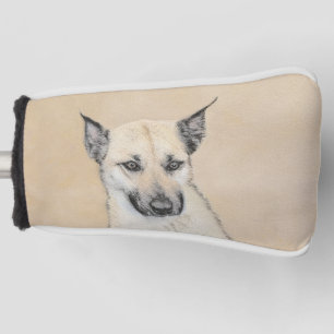 Chinook (gepunte oortjes) schilderen - oorspronkel golfheadcover
