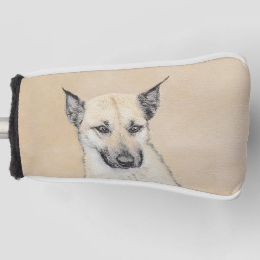 Chinook (gepunte oortjes) schilderen - oorspronkel golfheadcover (Voorkant)