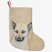 Chinook (gepunte oortjes) schilderen - oorspronkel kleine kerstsok (Voorkant)