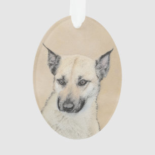 Chinook (gepunte oortjes) schilderen - oorspronkel ornament