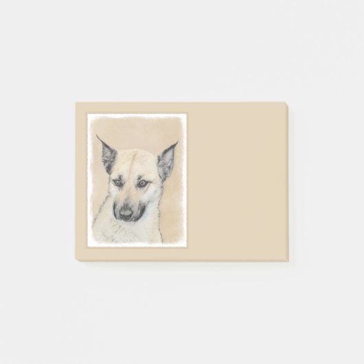 Chinook (gepunte oortjes) schilderen - oorspronkel post-it® notes (Voorkant)