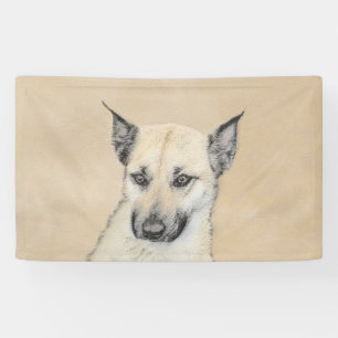 Chinook (gepunte oortjes) schilderen - oorspronkel spandoek