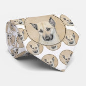 Chinook (gepunte oortjes) schilderen - oorspronkel stropdas (Opgerold)