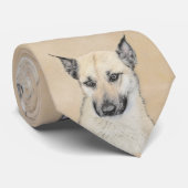 Chinook (gepunte oortjes) schilderen - oorspronkel stropdas (Opgerold)