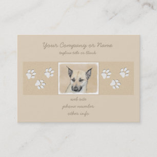 Chinook (gepunte oortjes) schilderen - oorspronkel visitekaartje