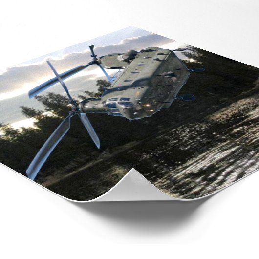 CHINOOK HELICOPTER POSTER (Hoek)