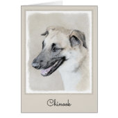 Chinook (Helikopter ars) schilderen - hond kunst (Voorkant)