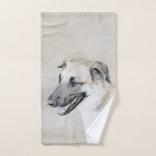 Chinook (Helikopter ars) schilderen - hond kunst Bad Handdoek