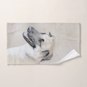 Chinook (Helikopter ars) schilderen - hond kunst Bad Handdoek (Handdoek)