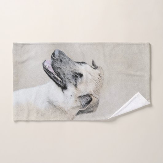 Chinook (Helikopter ars) schilderen - hond kunst Bad Handdoek (Handdoek)