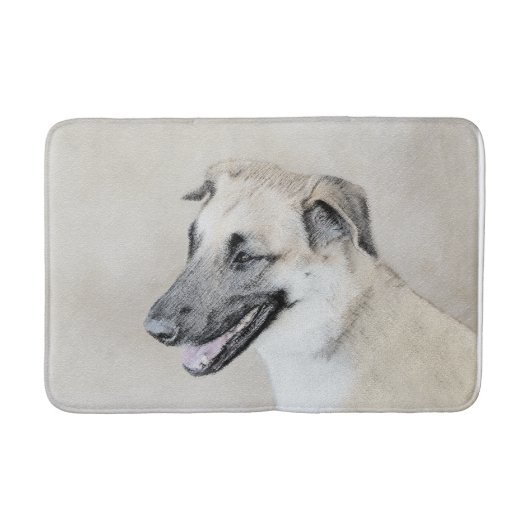 Chinook (Helikopter ars) schilderen - hond kunst Badmat (Voorkant)