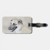 Chinook (Helikopter ars) schilderen - hond kunst Bagagelabel (Achterkant horizontaal)