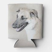 Chinook (Helikopter ars) schilderen - hond kunst Blikjeskoeler (Voorkant)