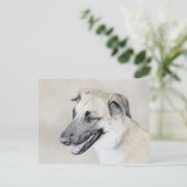 Chinook (Helikopter ars) schilderen - hond kunst Briefkaart (Staand voorkant)