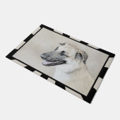 Chinook (Helikopter ars) schilderen - hond kunst Deurmat (Schuin)