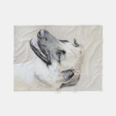 Chinook (Helikopter ars) schilderen - hond kunst Fleece Deken (Voorkant (Horizontaal))