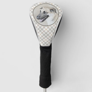 Chinook (Helikopter ars) schilderen - hond kunst Golfheadcover