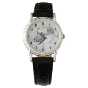 Chinook (Helikopter ars) schilderen - hond kunst Horloge