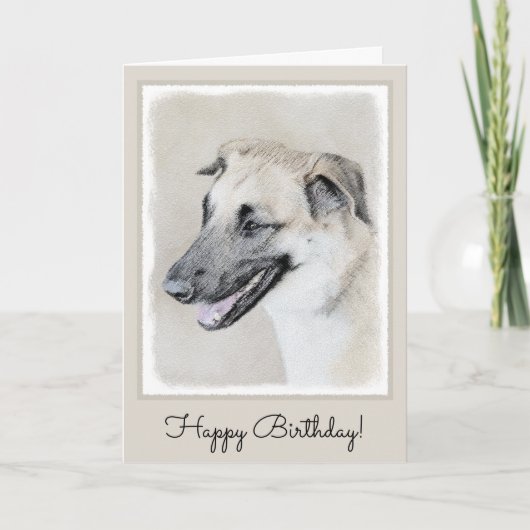 Chinook (Helikopter ars) schilderen - hond kunst Kaart (Voorkant)