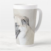 Chinook (Helikopter ars) schilderen - hond kunst Latte Mok (Rechterhoek)