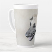 Chinook (Helikopter ars) schilderen - hond kunst Latte Mok (Linkerhoek)