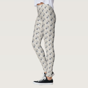 Chinook (Helikopter ars) schilderen - hond kunst Leggings