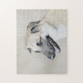 Chinook (Helikopter ars) schilderen - hond kunst Legpuzzel (Verticaal)