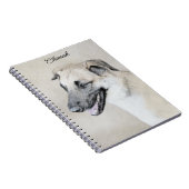 Chinook (Helikopter ars) schilderen - hond kunst Notitieboek (Rechterzijde)