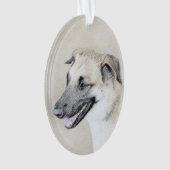 Chinook (Helikopter ars) schilderen - hond kunst Ornament (voorkant)