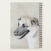 Chinook (Helikopter ars) schilderen - hond kunst Planner (Achterkant)